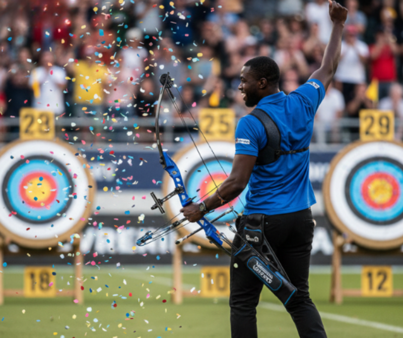 29lbs Compound Bow – Blue Riser | Archery Sports Equipment